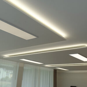 Deckensegel mit Beleuchtung